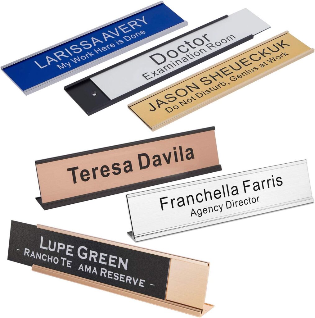 Engraved Name Plate Top 12 Secret Santa Gifts for Coworkers