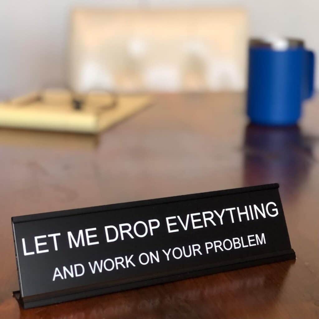 Funny Desk Decor Nameplate 12 Funny Office Desk Items That Make Work More Fun
