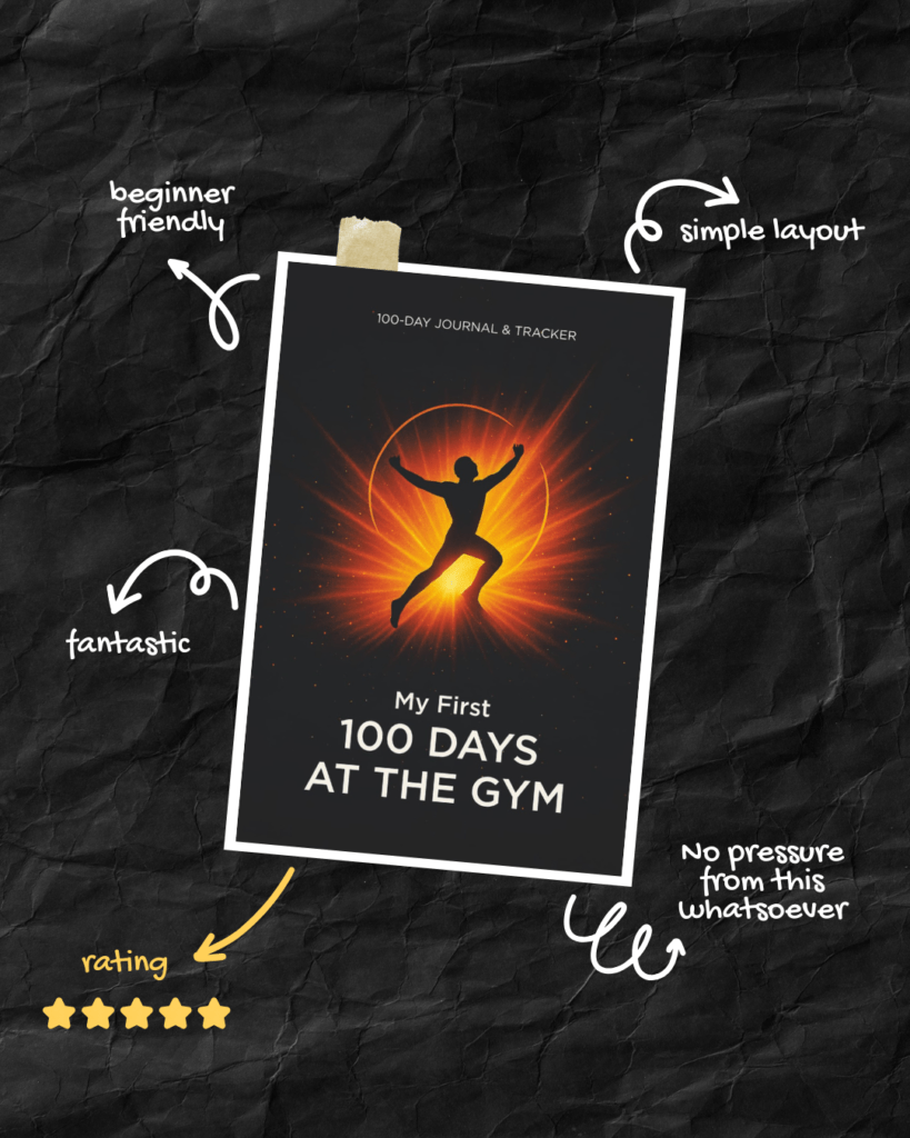 Gym Journal Image 1 My First 100 Days at the Gym (2026): Why This Journal Helps Beginners Stay Consistent