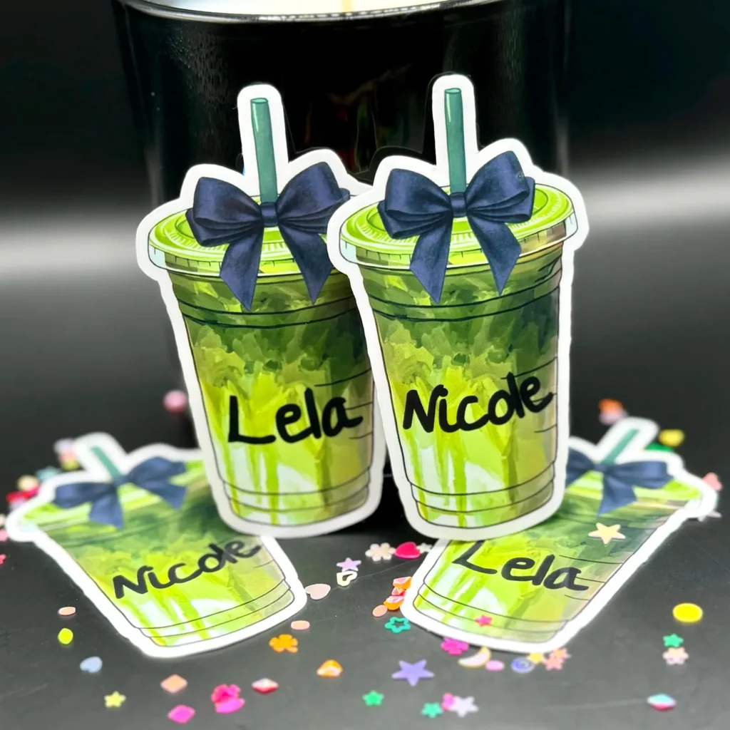 Ice Matcha Latte Name Sticker 12 Charming Handmade Gifts from Etsy’s Hidden Gems