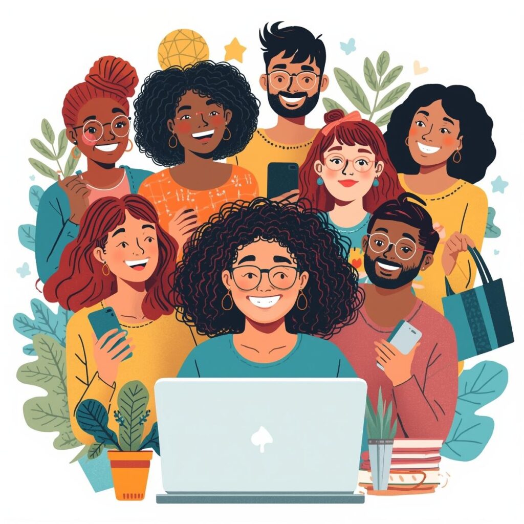 happy online shoppers at Ahenamb About AhenamB