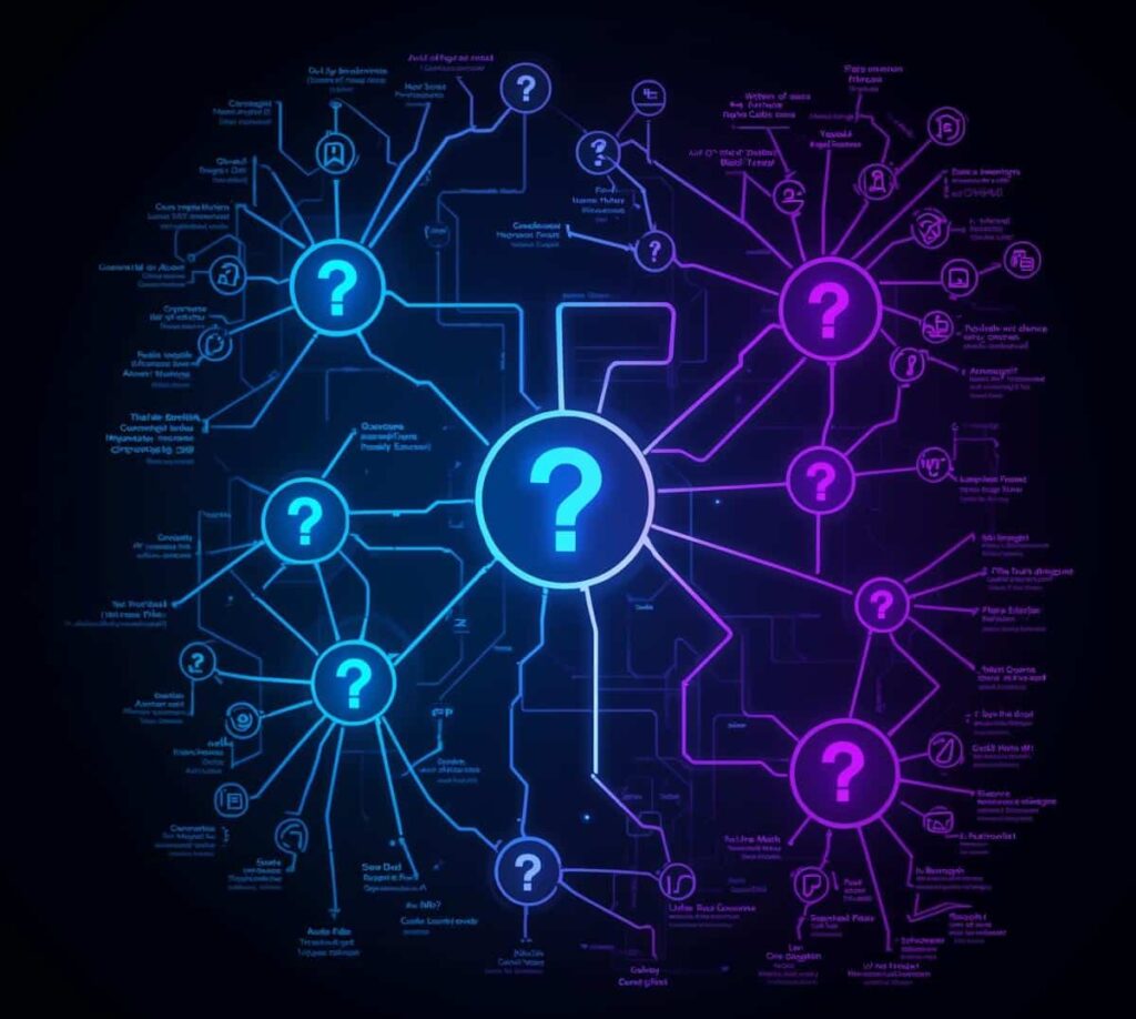 mindmap with question marks e1769886901362 How it works