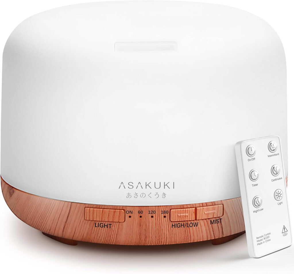 Aromatherapy Diffuser Humidifier with Remote Control Simple Self-Care Products That Help You Relax After a Long Day