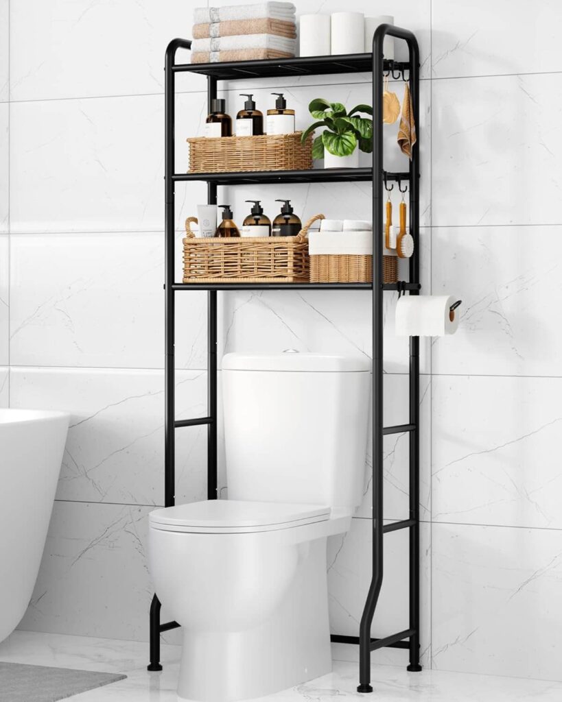 Over Toilet Storage Rack Small Apartment Essentials That Save Space and Reduce Clutter