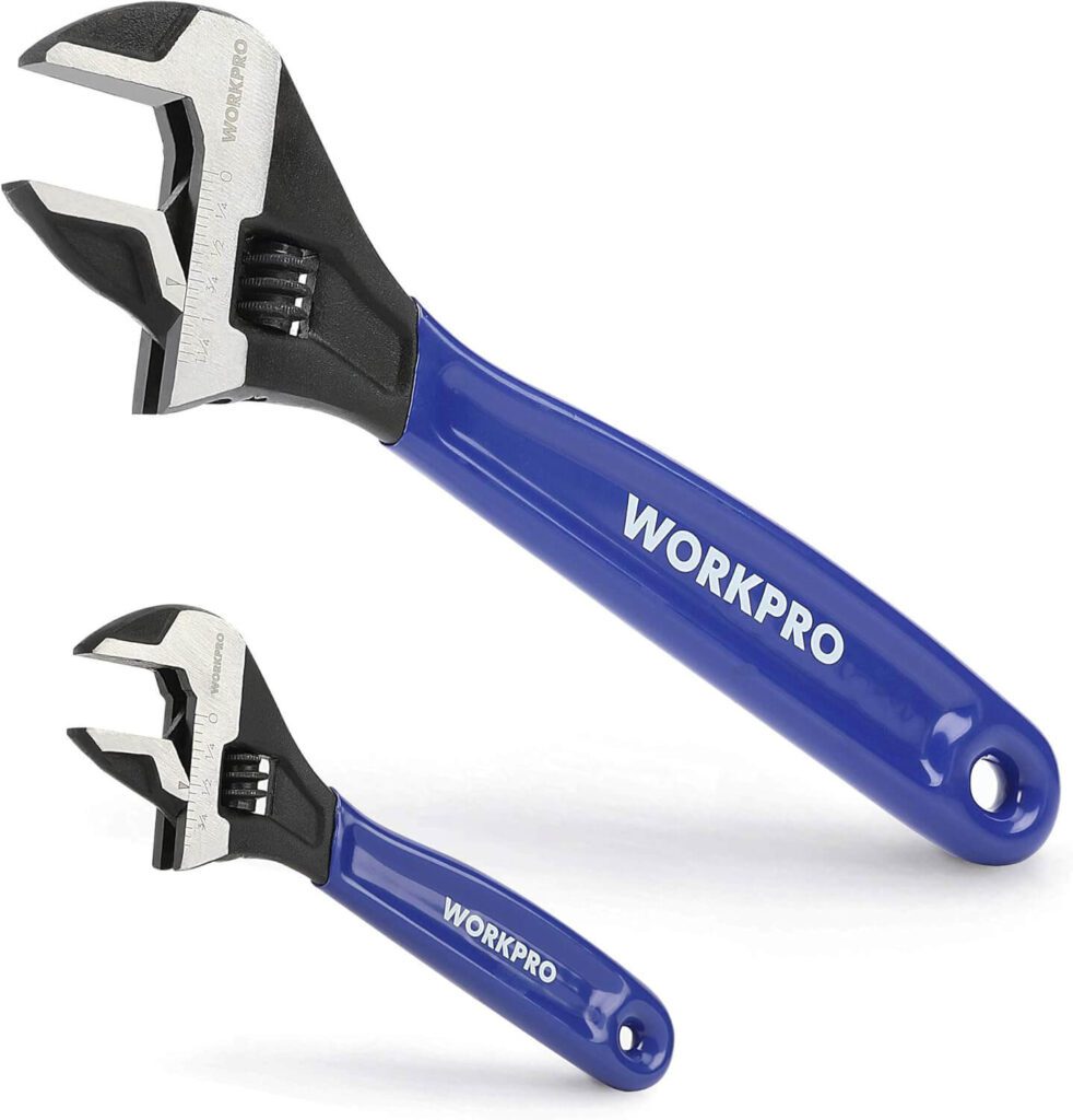 2 Piece Adjustable Wrench Set Essential DIY Tools for Home That Make Repairs and Projects Easier