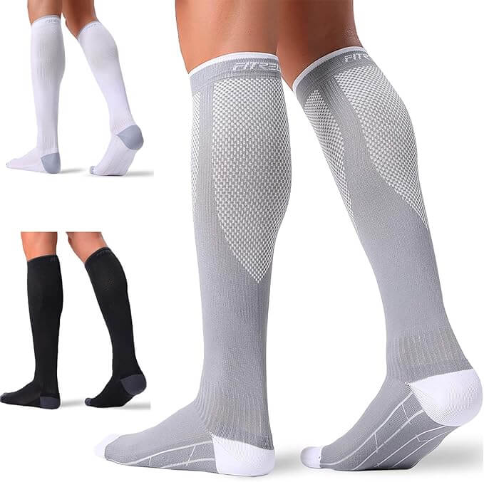 3 Pairs Compression Socks Best Comfortable Travel Accessories (That Actually Make Travel Easier and More Efficient)