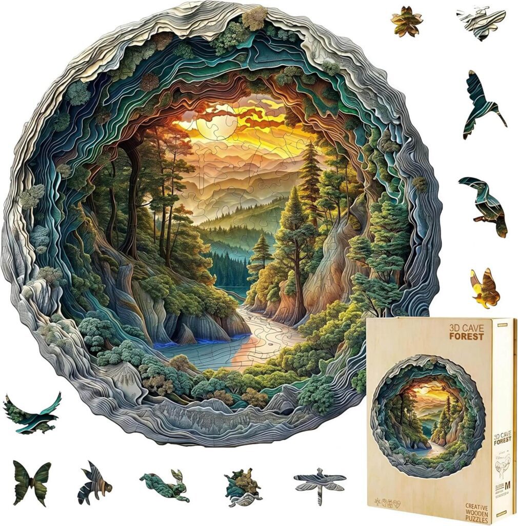 3D Cave Forest Puzzle Beginner Craft Kits for Adults That Are Actually Relaxing and Easy to Start (No Experience Needed)