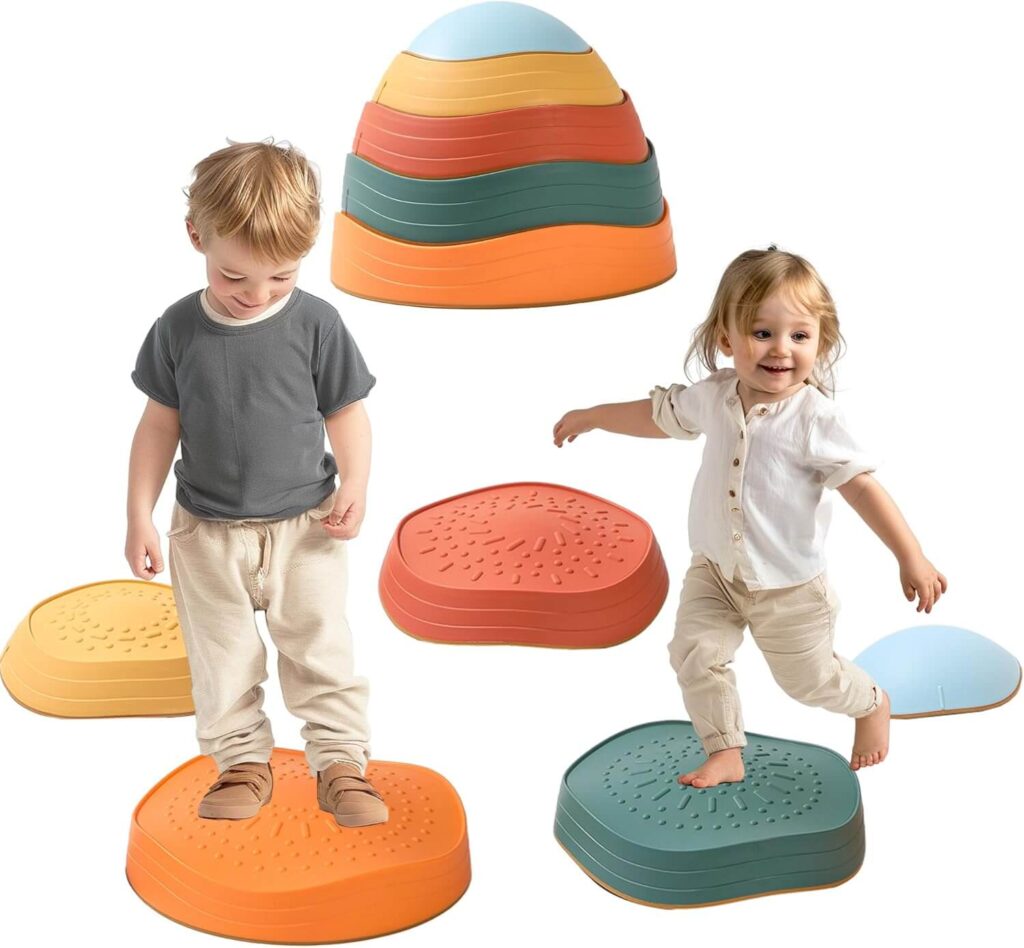 Balance Stepping Stones for Kids Outdoor Games for Kids That Keep Them Active and Entertained at Home