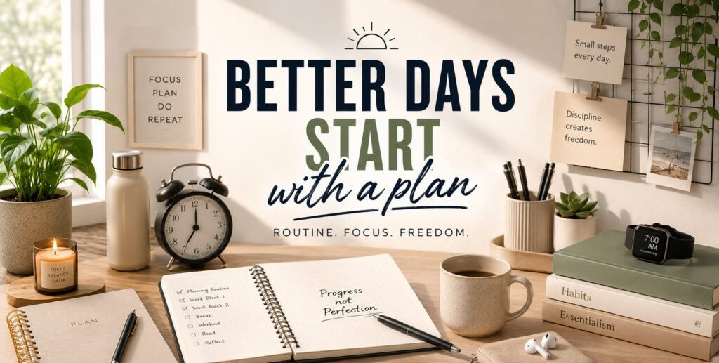 Banner for daily routine essentials blog