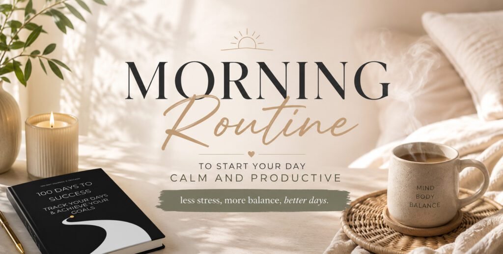 Banner for morning routine essentials blog