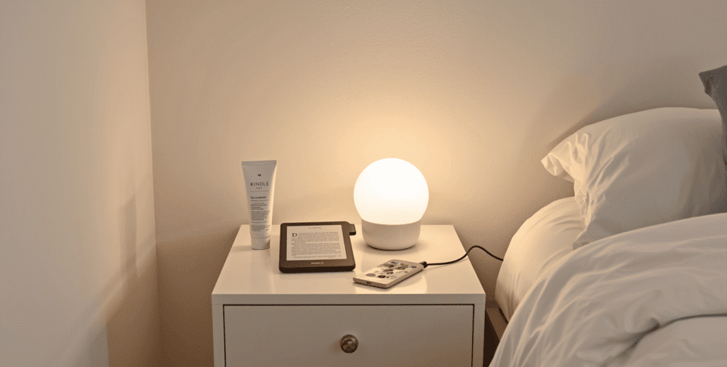 Banner for bedside table essentials blog