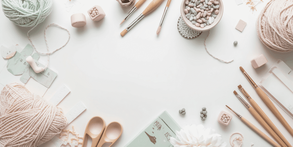 Banner for beginner craft kits for adults blog