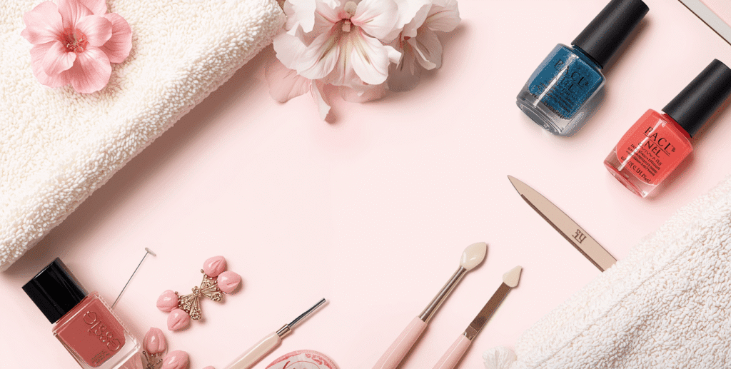 Banner for manicure pedicure essentials at home