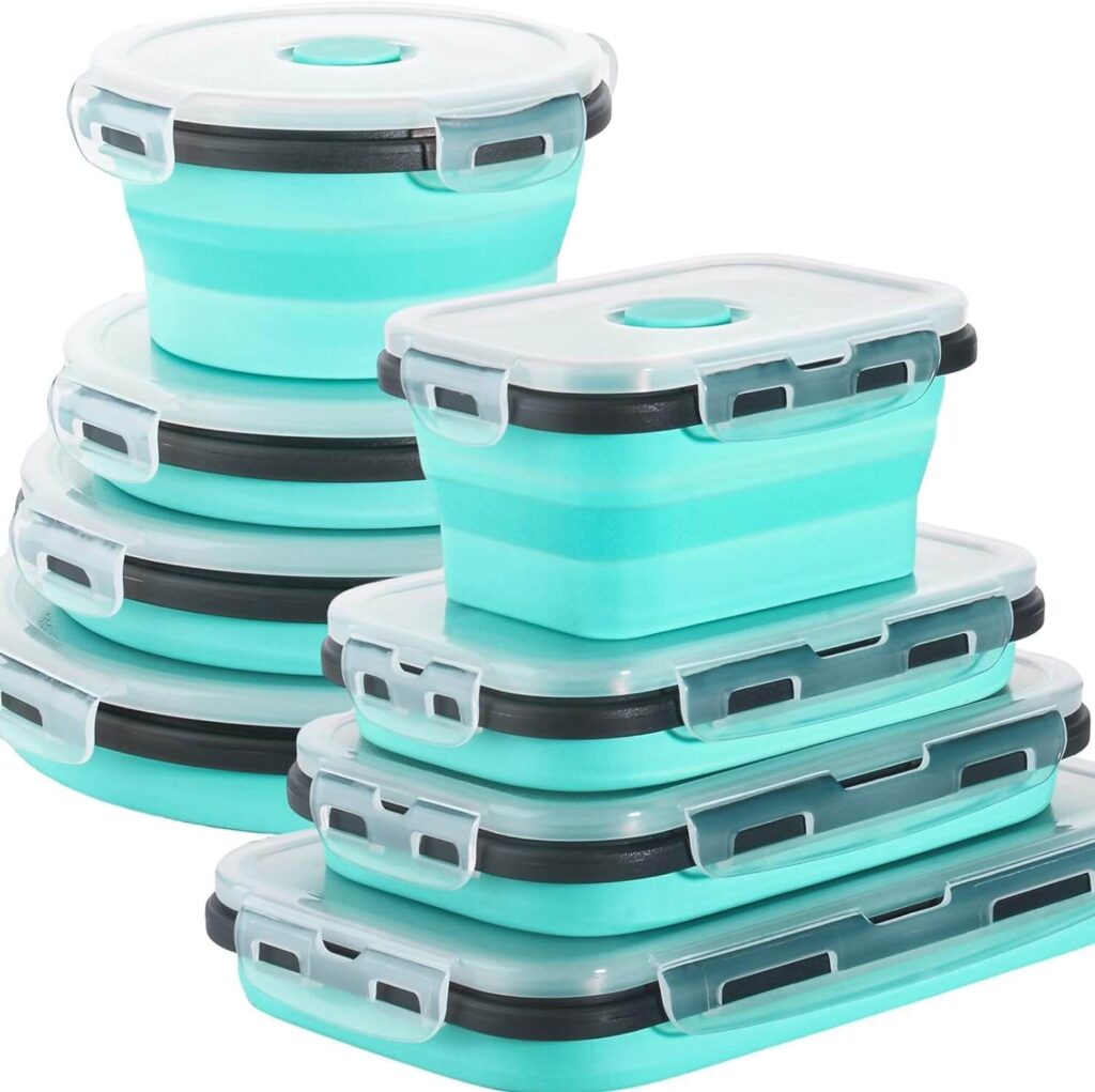 Collapsible Food Storage Containers Kitchen Accessories for Small Kitchens That Save Space and Make Cooking Easier