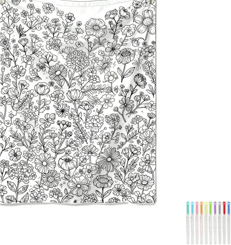 Coloring Blanket for Adults Beginner Craft Kits for Adults That Are Actually Relaxing and Easy to Start (No Experience Needed)