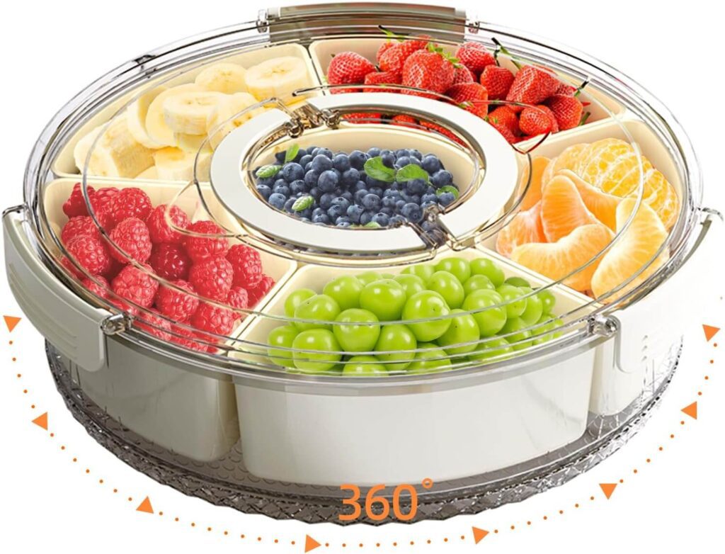 Divided Serving Tray with Lid and Handle Amazon Finds for Lazy Weekends That Make Life More Comfortable