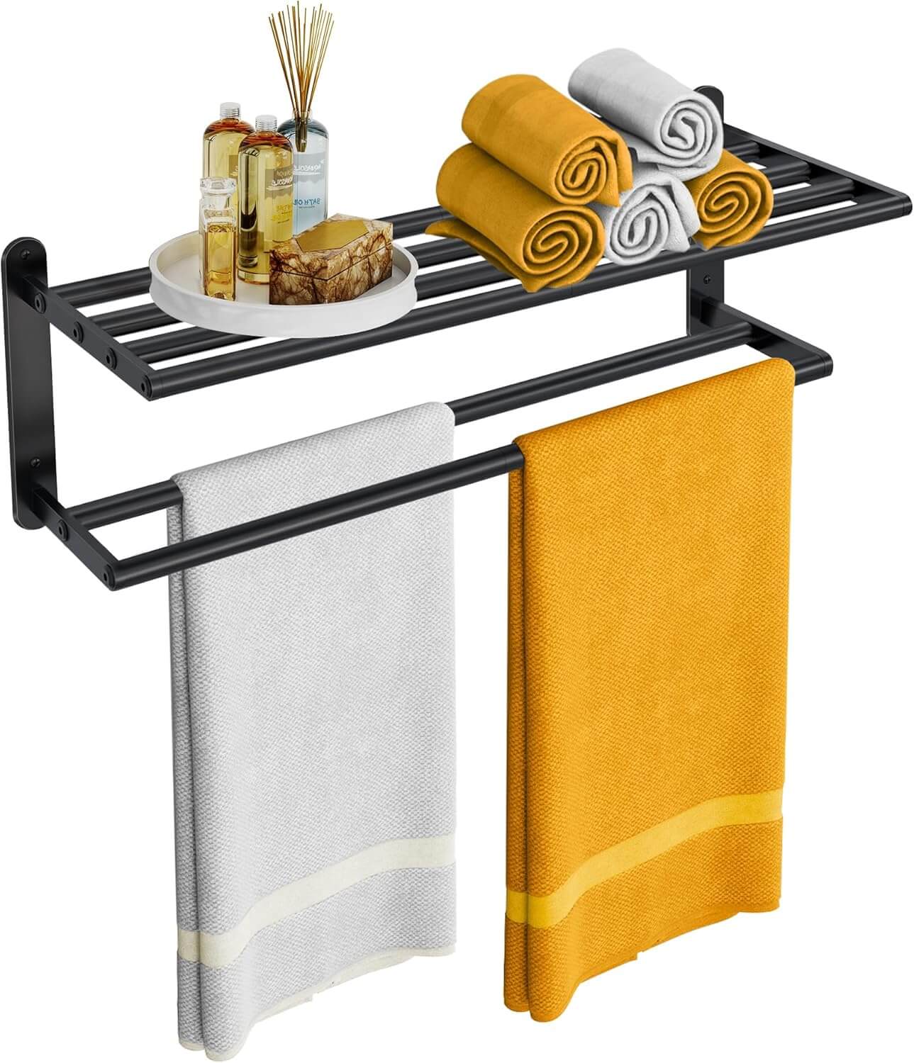 Double Towel Racks for Bathroom Bathroom Accessories for Small Spaces That Keep Things Organised and Clutter-Free