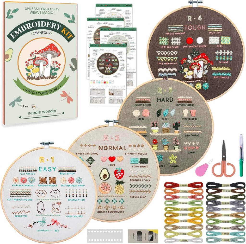 Embroidery Kit for Beginners Beginner Craft Kits for Adults That Are Actually Relaxing and Easy to Start (No Experience Needed)