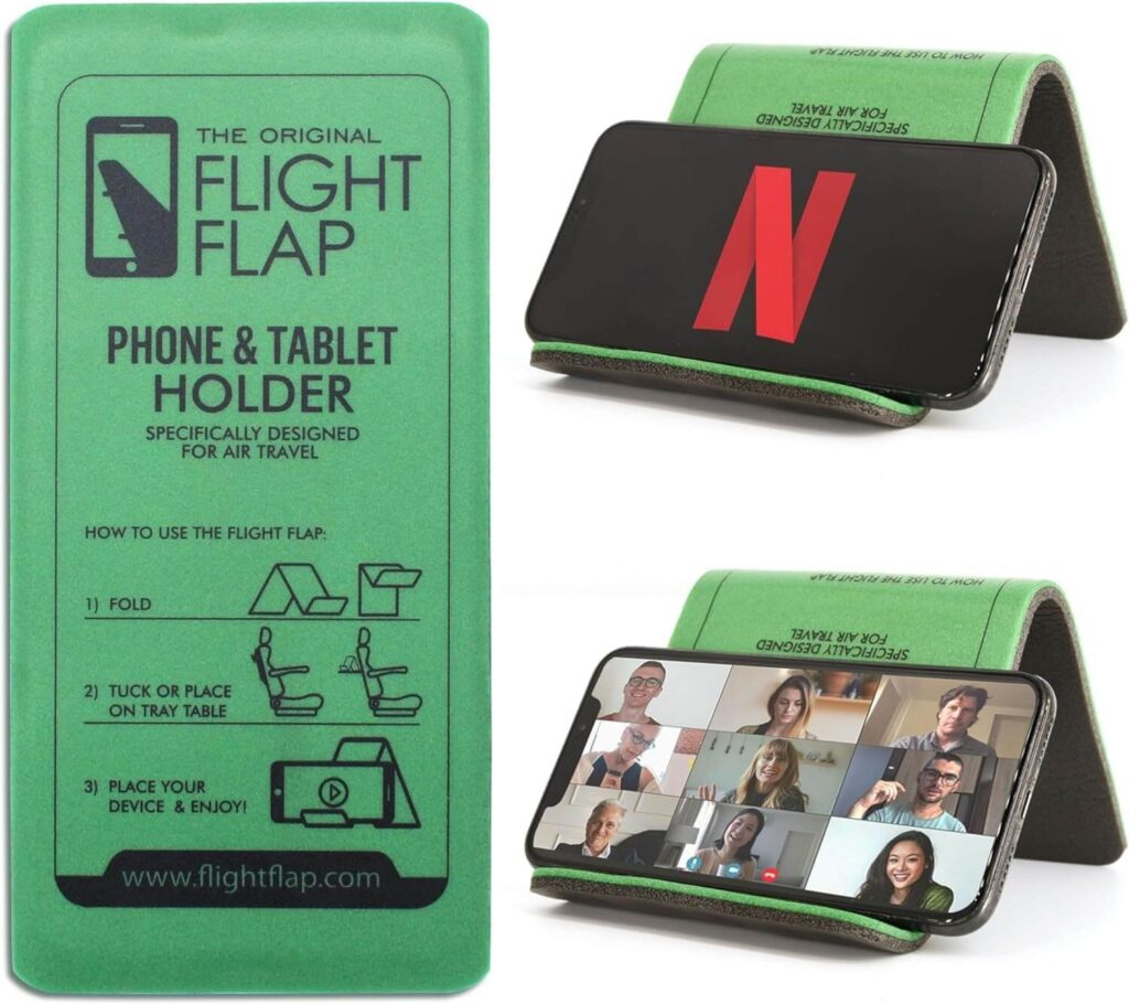 Flight Flap Airplane Phone Holder Best Comfortable Travel Accessories (That Actually Make Travel Easier and More Efficient)