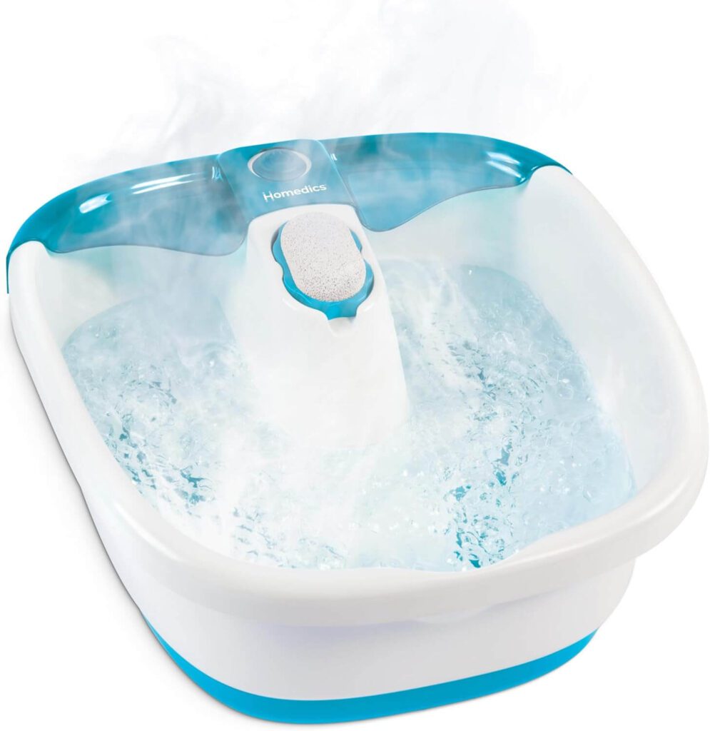 Homedics Bubble Mate Foot Spa Manicure and Pedicure Essentials for Home That Make Self-Care Easy