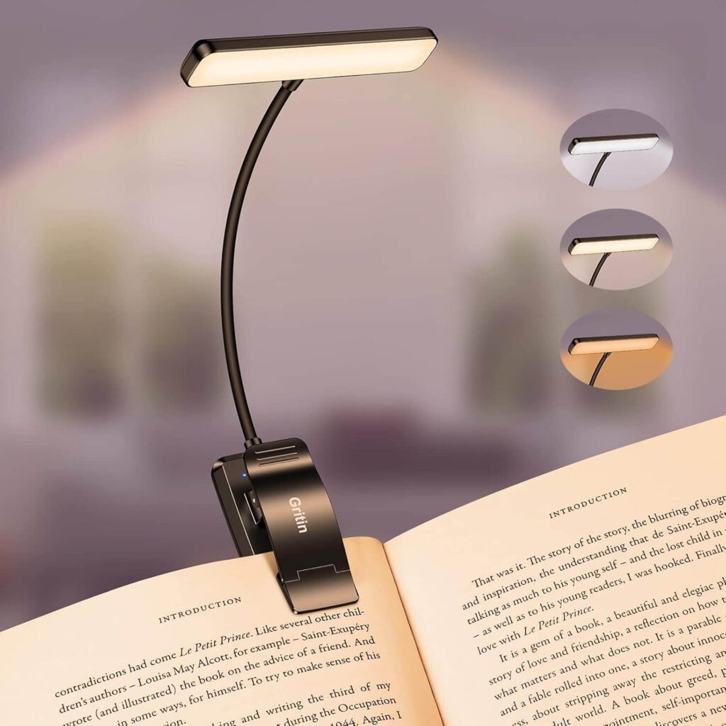 LED Rechargeable Book Light Cozy Home Accessories That Make Your Space More Comfortable and Relaxing