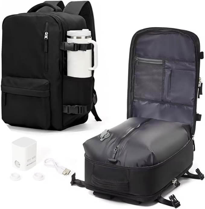 Large Travel Backpack Carry on Flight Best Comfortable Travel Accessories (That Actually Make Travel Easier and More Efficient)