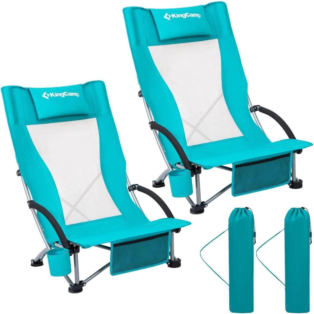 Low Beach Chair Beach Accessories for Comfort and Convenience (Perfect for Stress-Free Days)