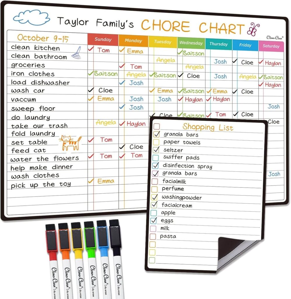 Magnetic Dry Erase Chore Chart The Busy Mum’s Little Helpers That Save Time and Reduce Stress Every Day