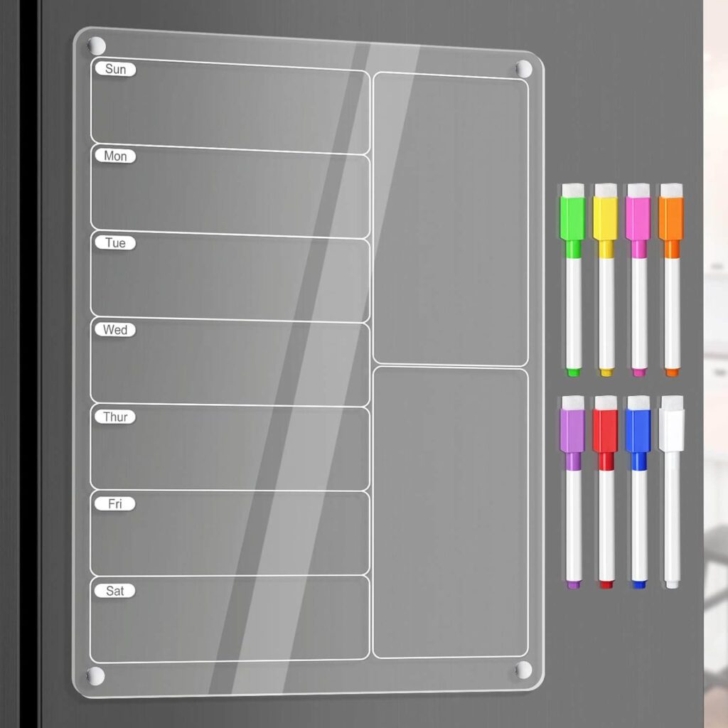 Magnetic Menu Board for Kitchen Fridge Daily Routine Essentials That Make Your Routine More Efficient and Stress-Free