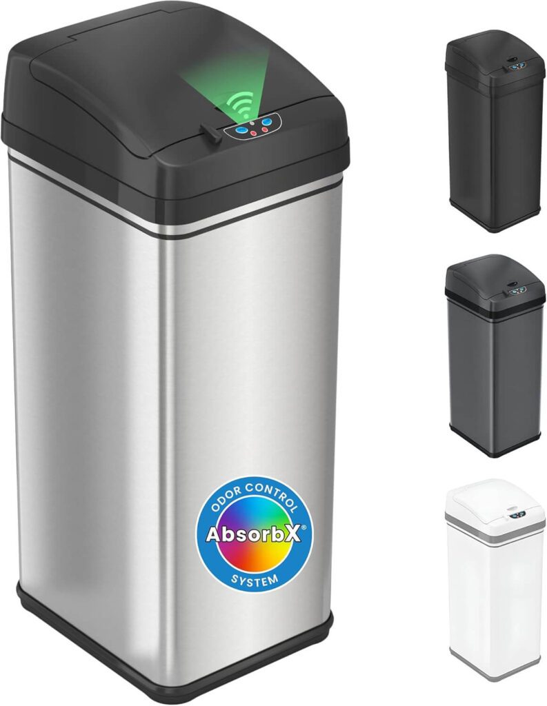 Patented Sensor Trash Can with Lid Luxury Amazon Finds That Make Everyday Life Feel Easier