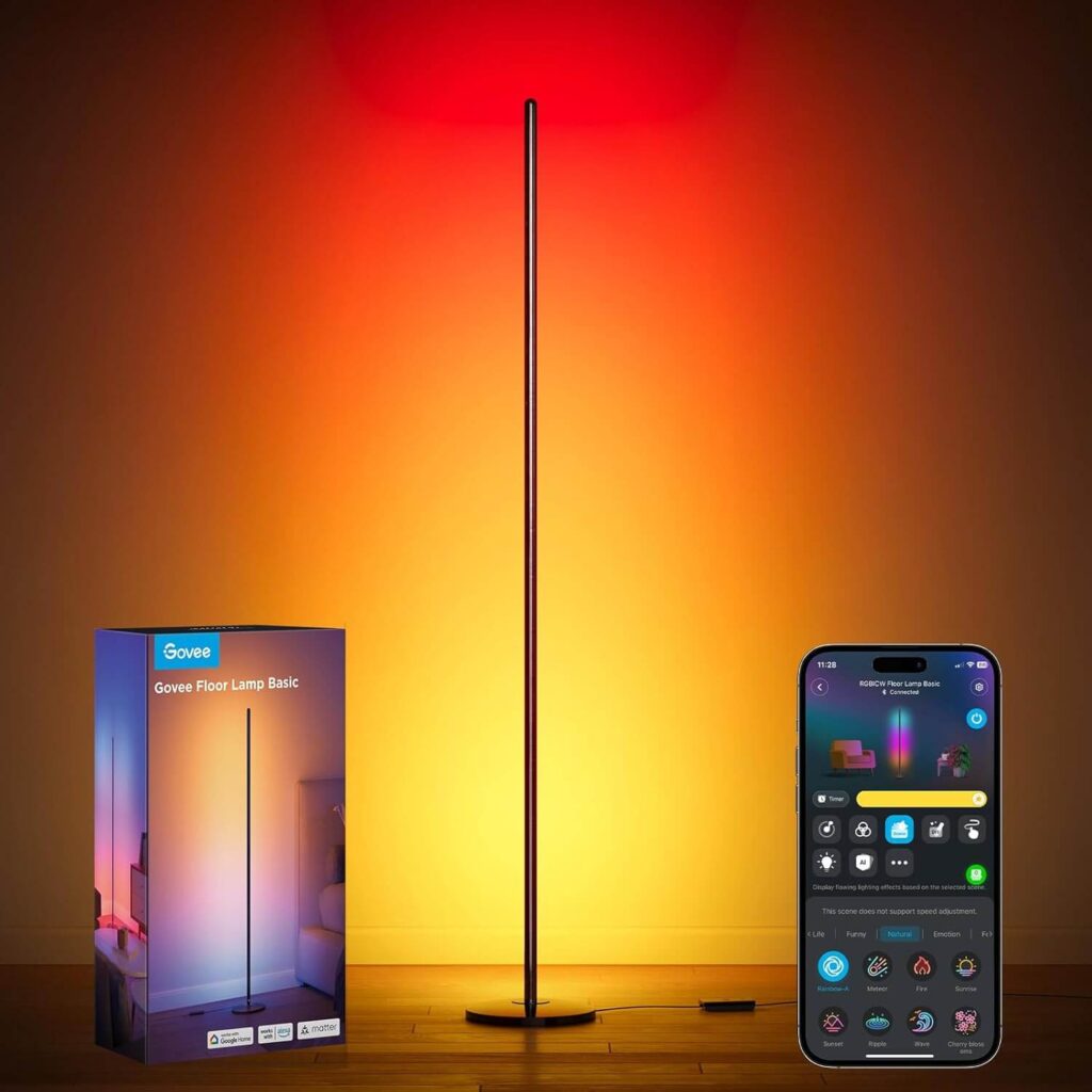 RGBIC Floor Lamp Basic Amazon Finds That Make Sundays More Relaxing and Stress-Free