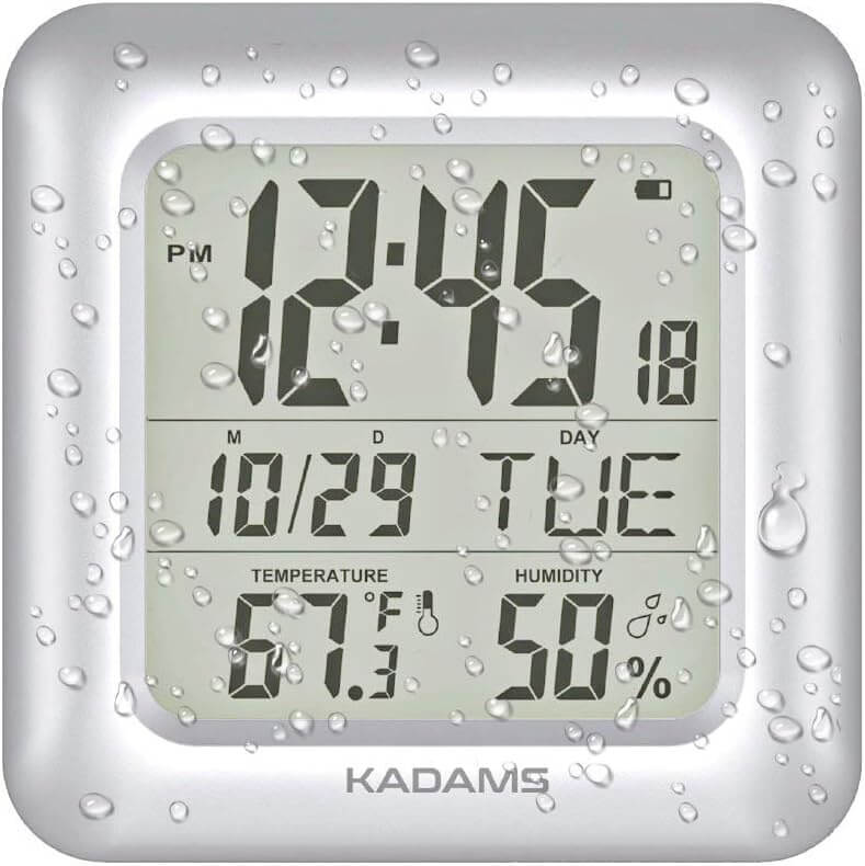 Shower Clock with Suction Cup Morning Routine Essentials That Help You Start Your Day Calm and Productive