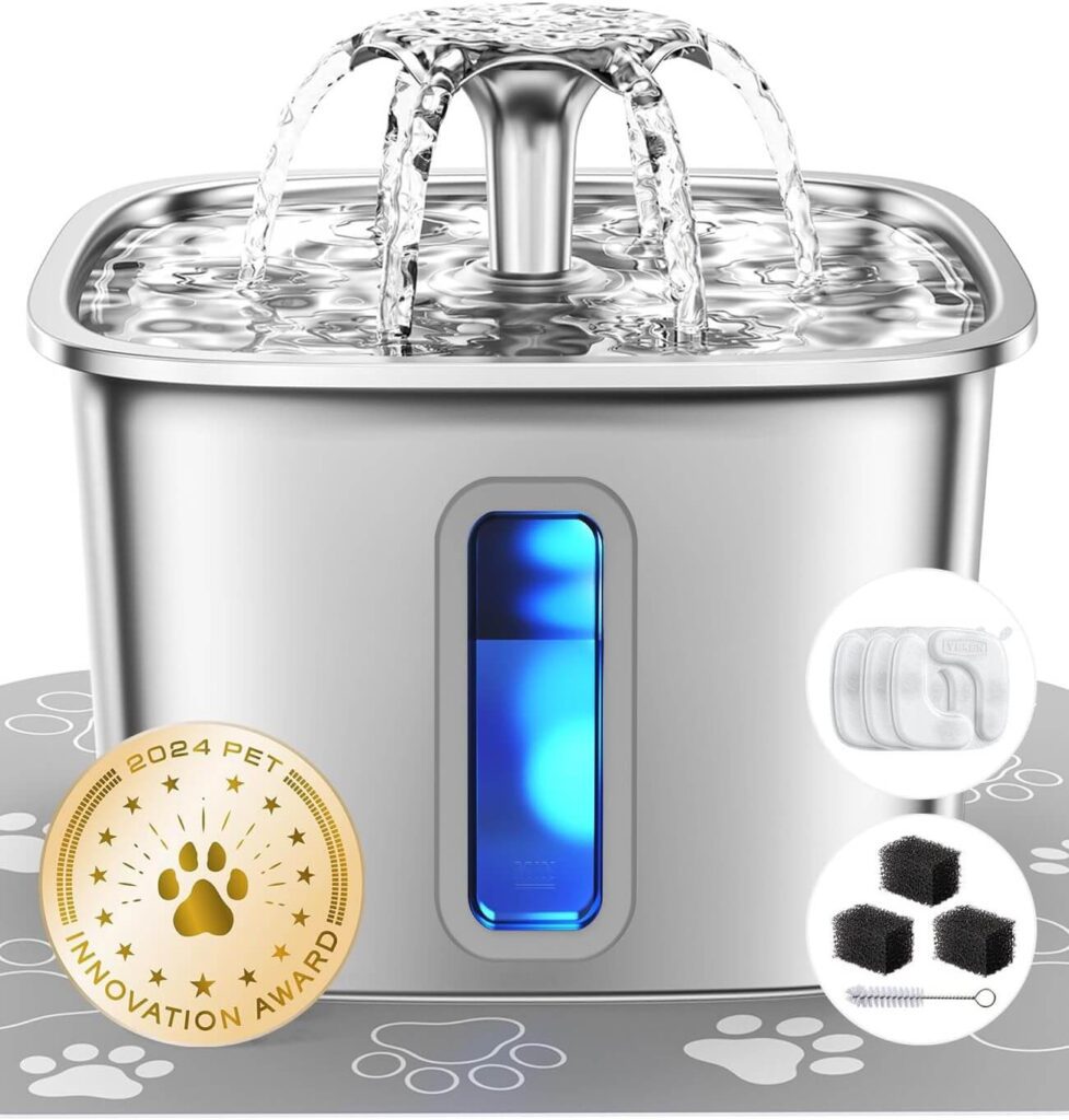 Stainless Steel Cat Water Fountain Pet Essentials That Make Life Easier for You and Your Pet (Practical Everyday Must-Haves)