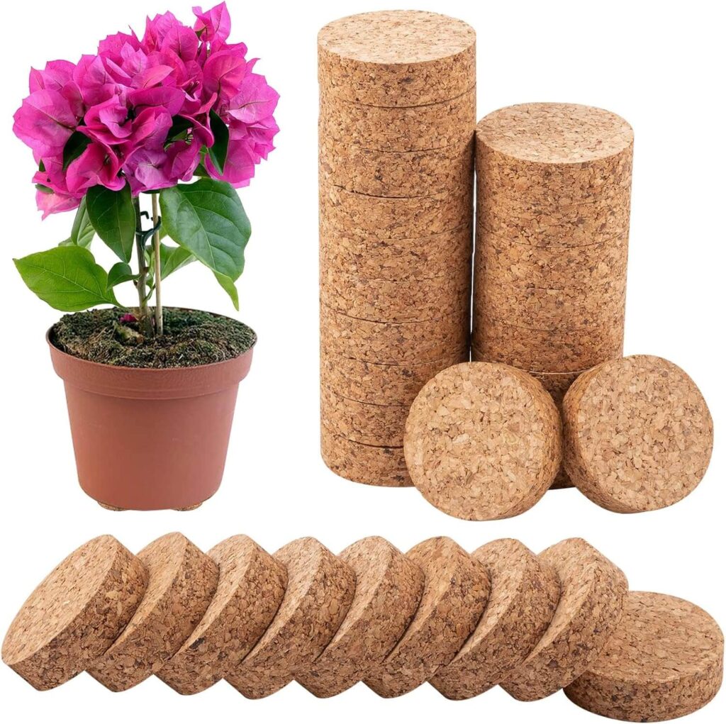 Sturdy Cork Plant Riser Pot Feet