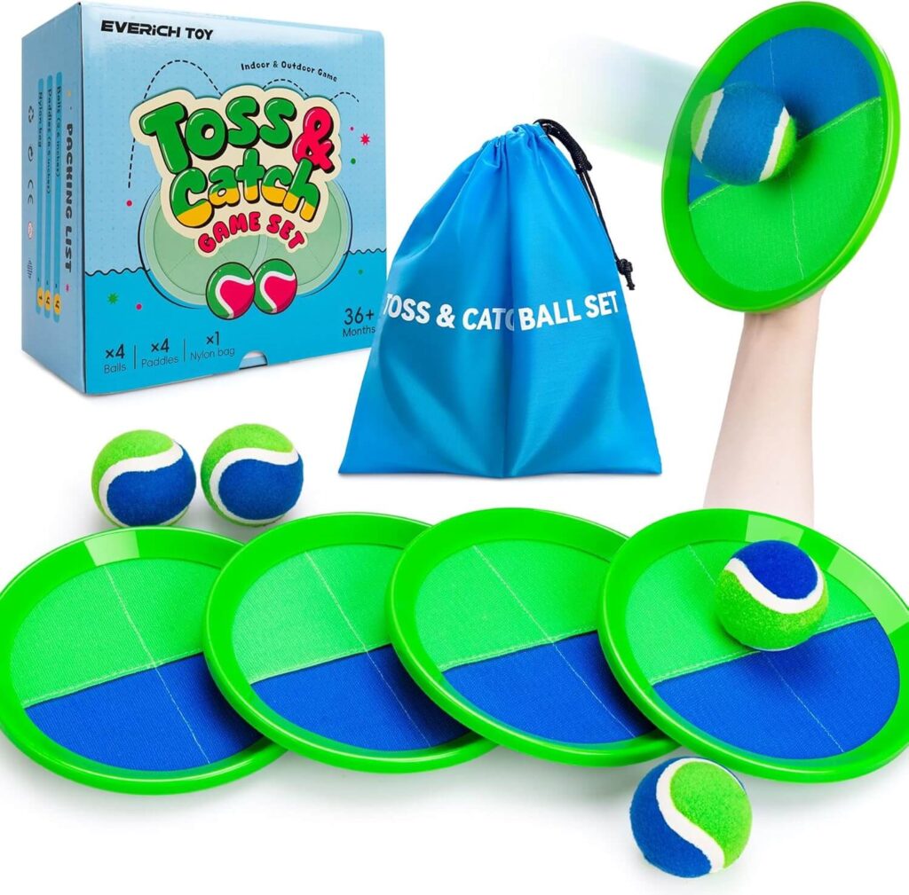 Toss and Catch Ball Game Set Outdoor Games for Kids That Keep Them Active and Entertained at Home