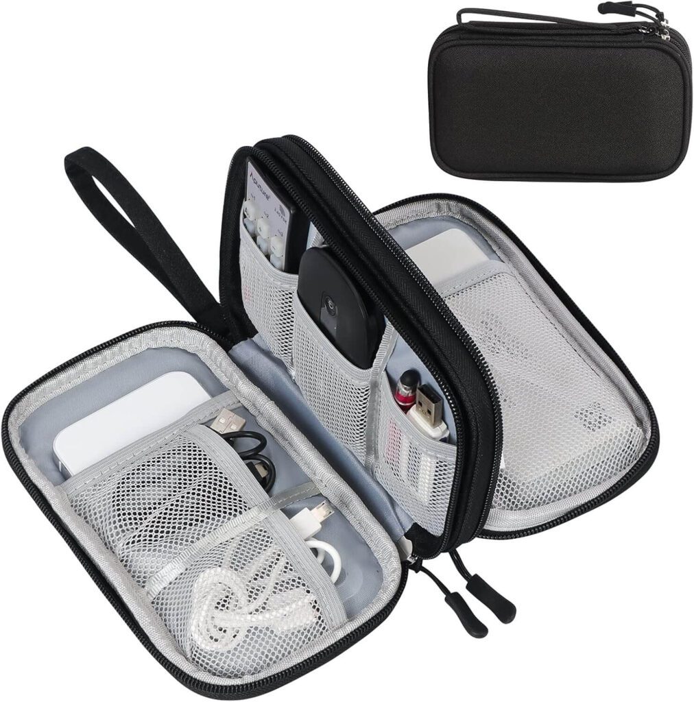 Travel Cable Organizer Pouch Best Comfortable Travel Accessories (That Actually Make Travel Easier and More Efficient)