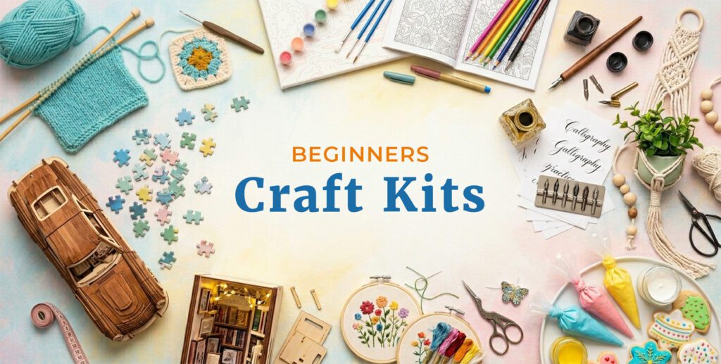 Banner for Beginner Craft Kits for Adults Blog