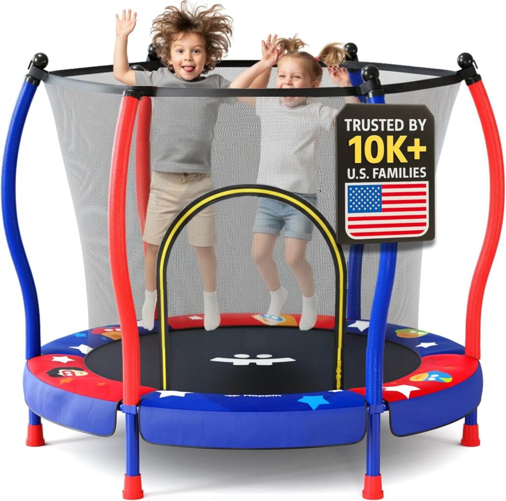 rampoline for Kids with Safety Enclosure Outdoor Games for Kids That Keep Them Active and Entertained at Home