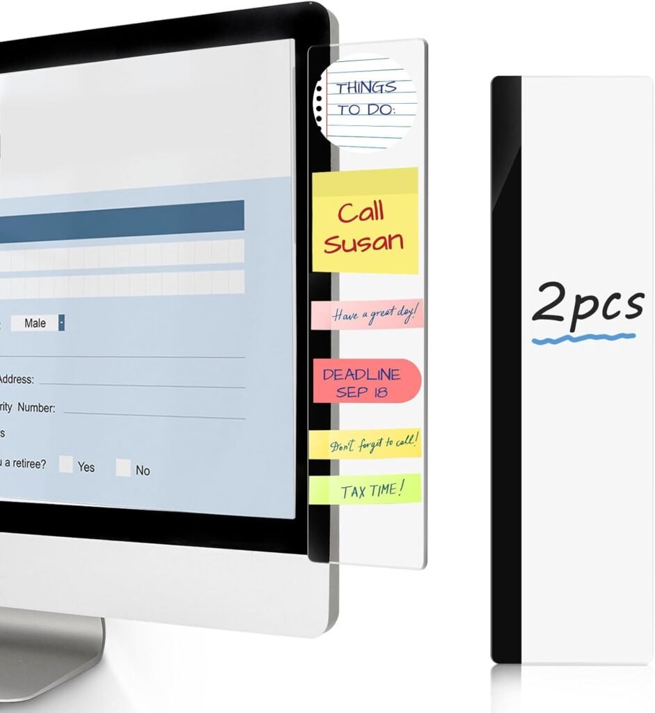 Acrylic Monitor Memo Board The Ultimate Productivity Desk Setup Guide for Work, Study & Focus